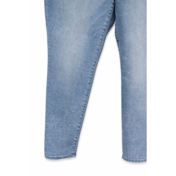 American Eagle Jegging Jeans Women 14 Light Wash Y2K Stretch 33x27.5 Ankle - Picture 4 of 10